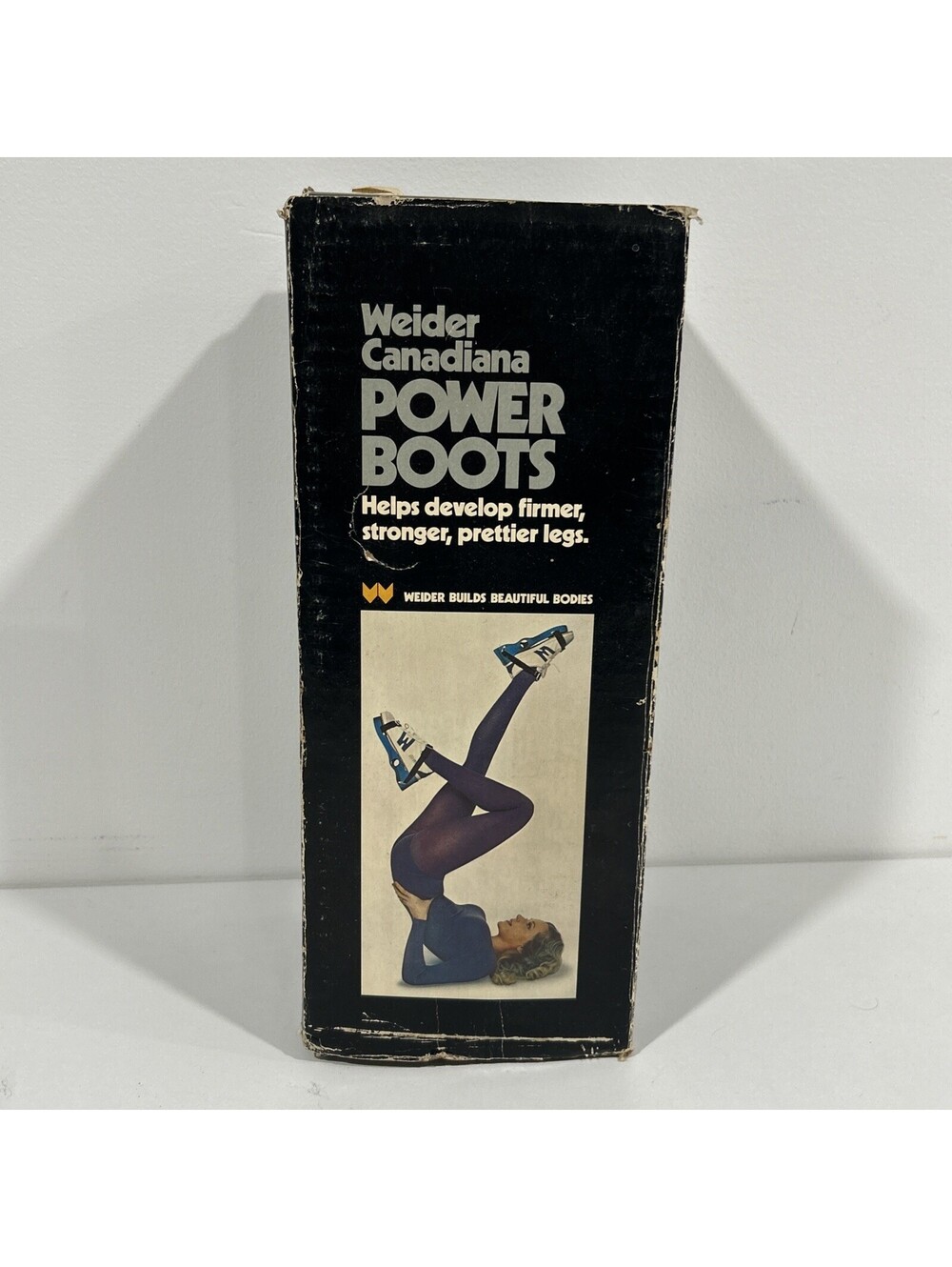 Vintage 1970s Weider Canadiana Power Boots Iron Boots Box Arnold Schwarzenegger
